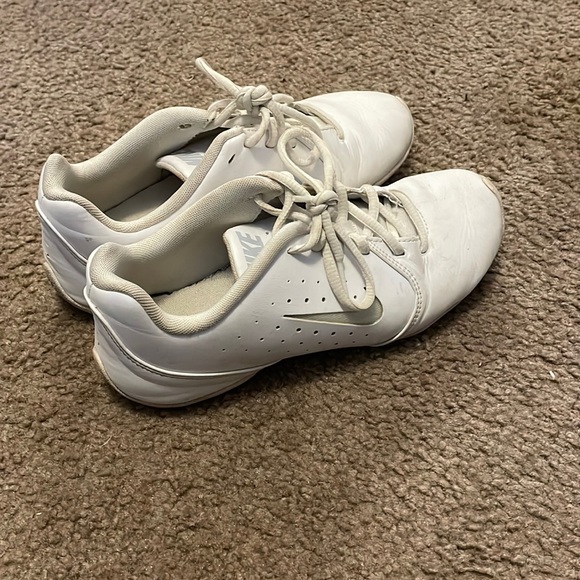 Nike Shoes - white nike cheer shoes